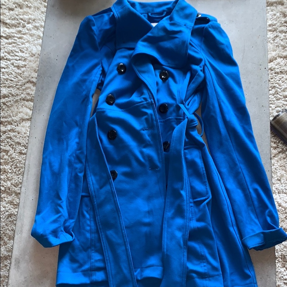 Blue light weight coat